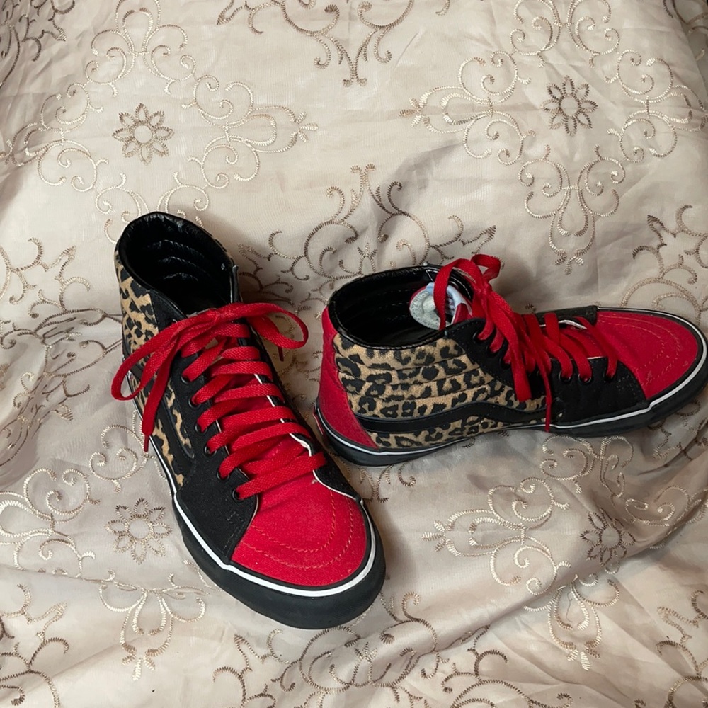 Custom Vans Size Leopard Print - image 1